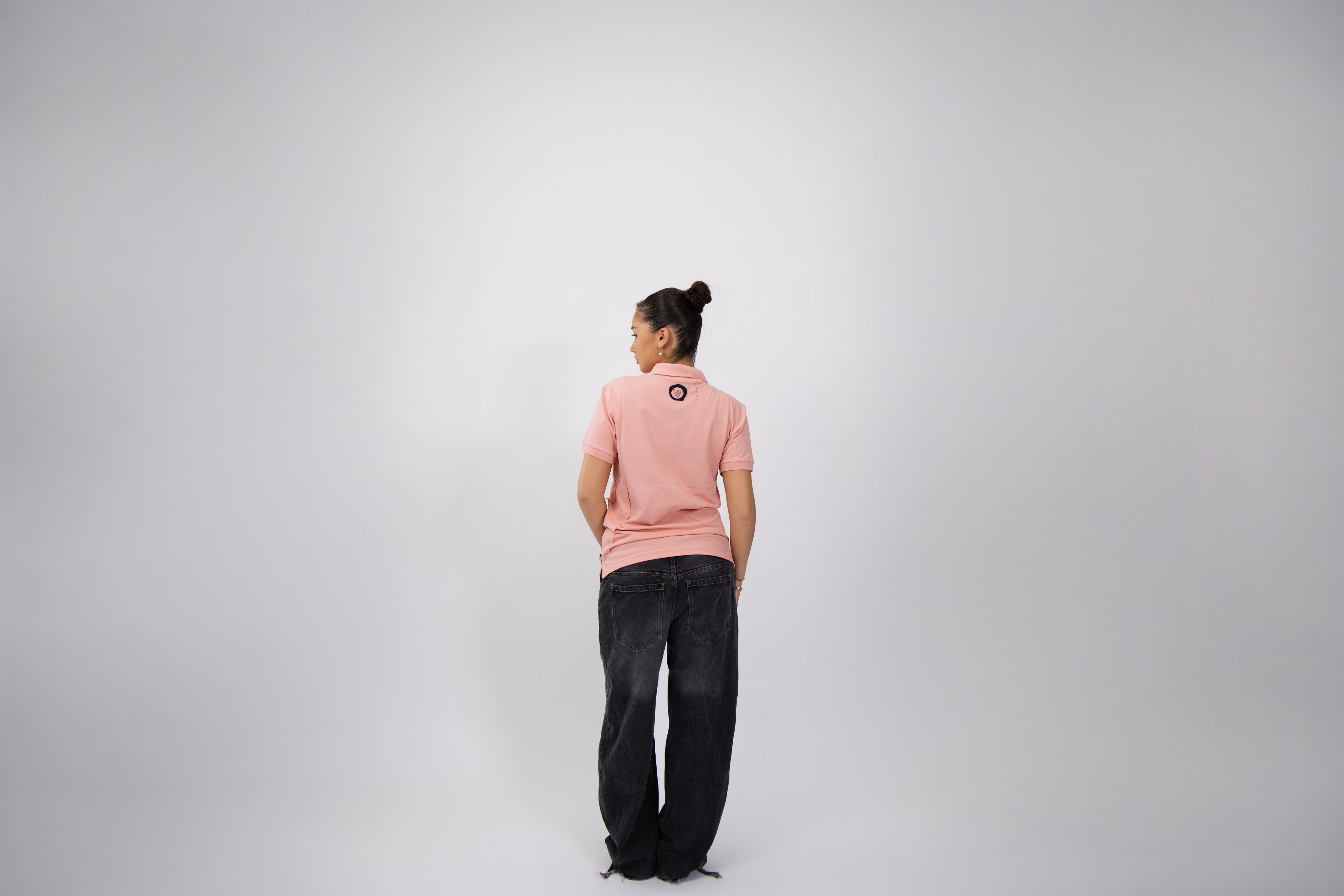 Southbank Polo - Pink with Navy