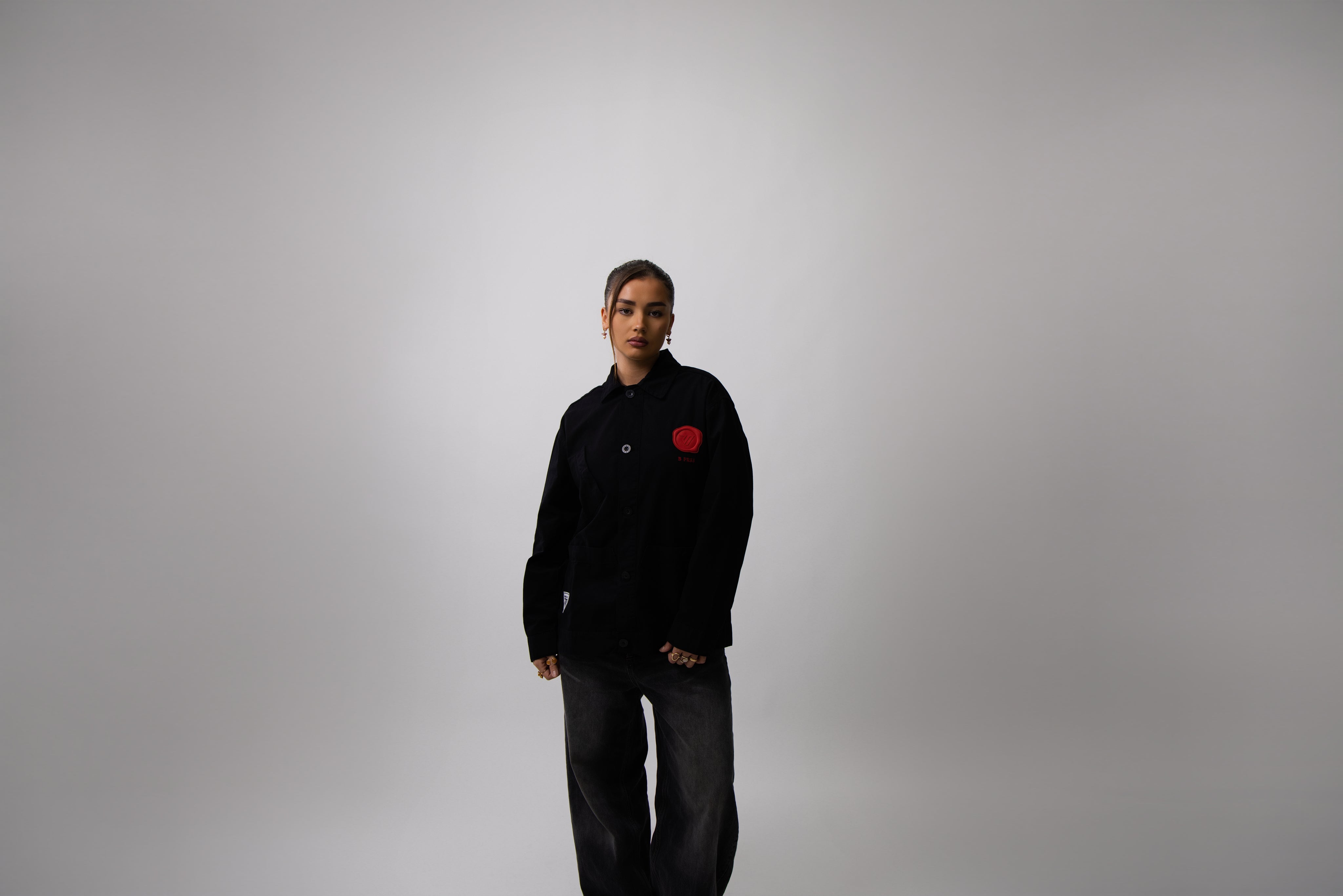 Workman Overshirt - Jet Black