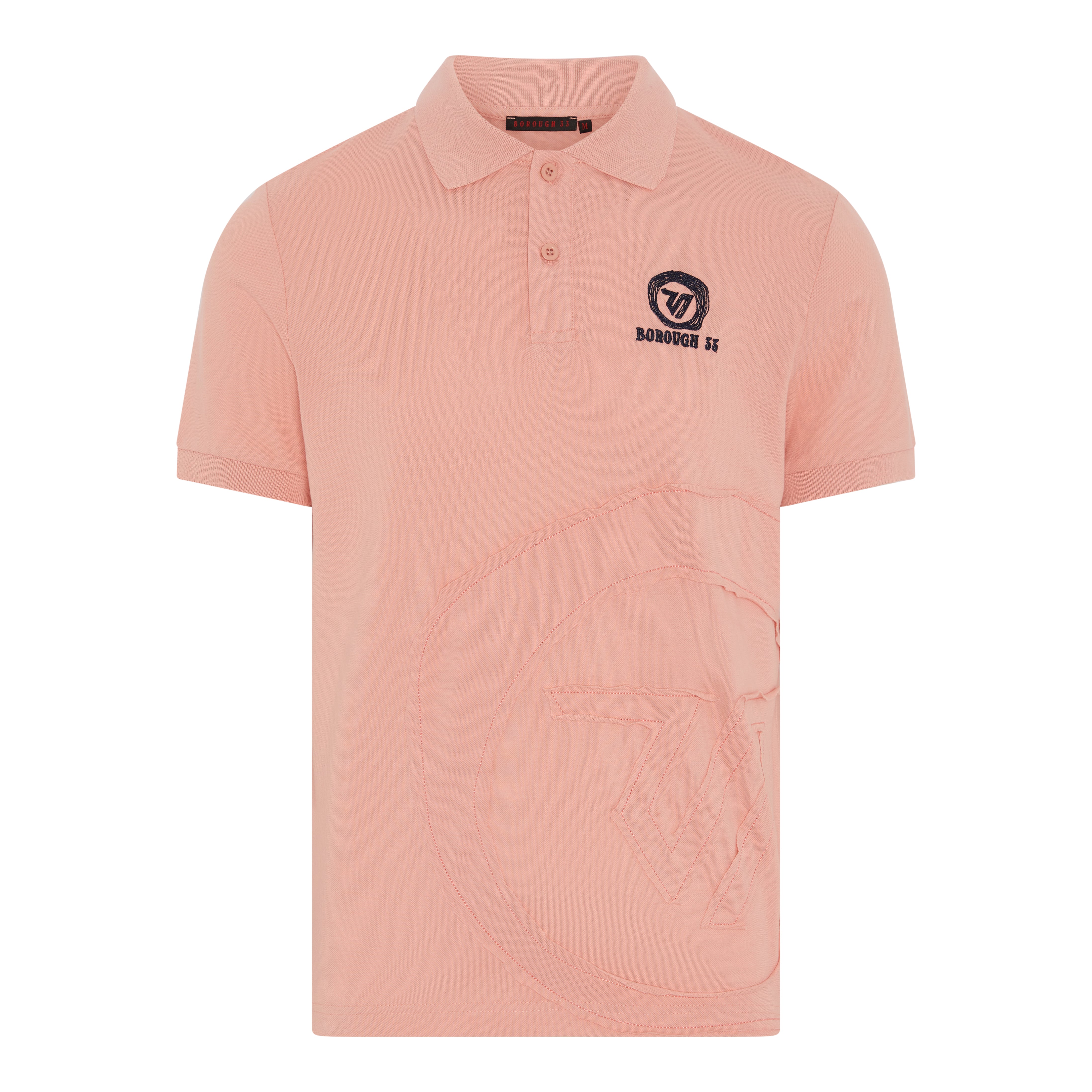 Southbank Polo - Pink with Navy