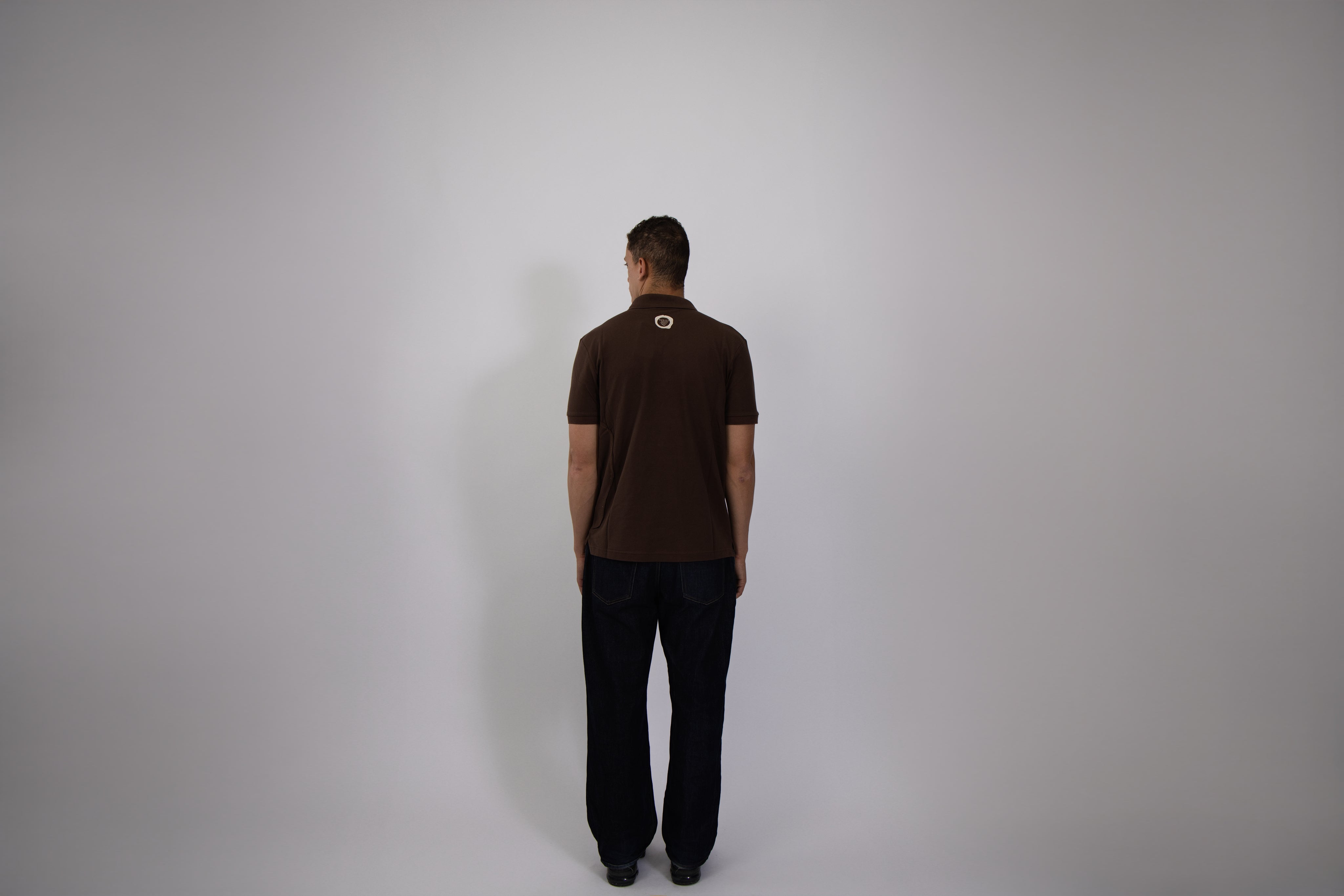 Southbank Polo - Chocolate with Ecru