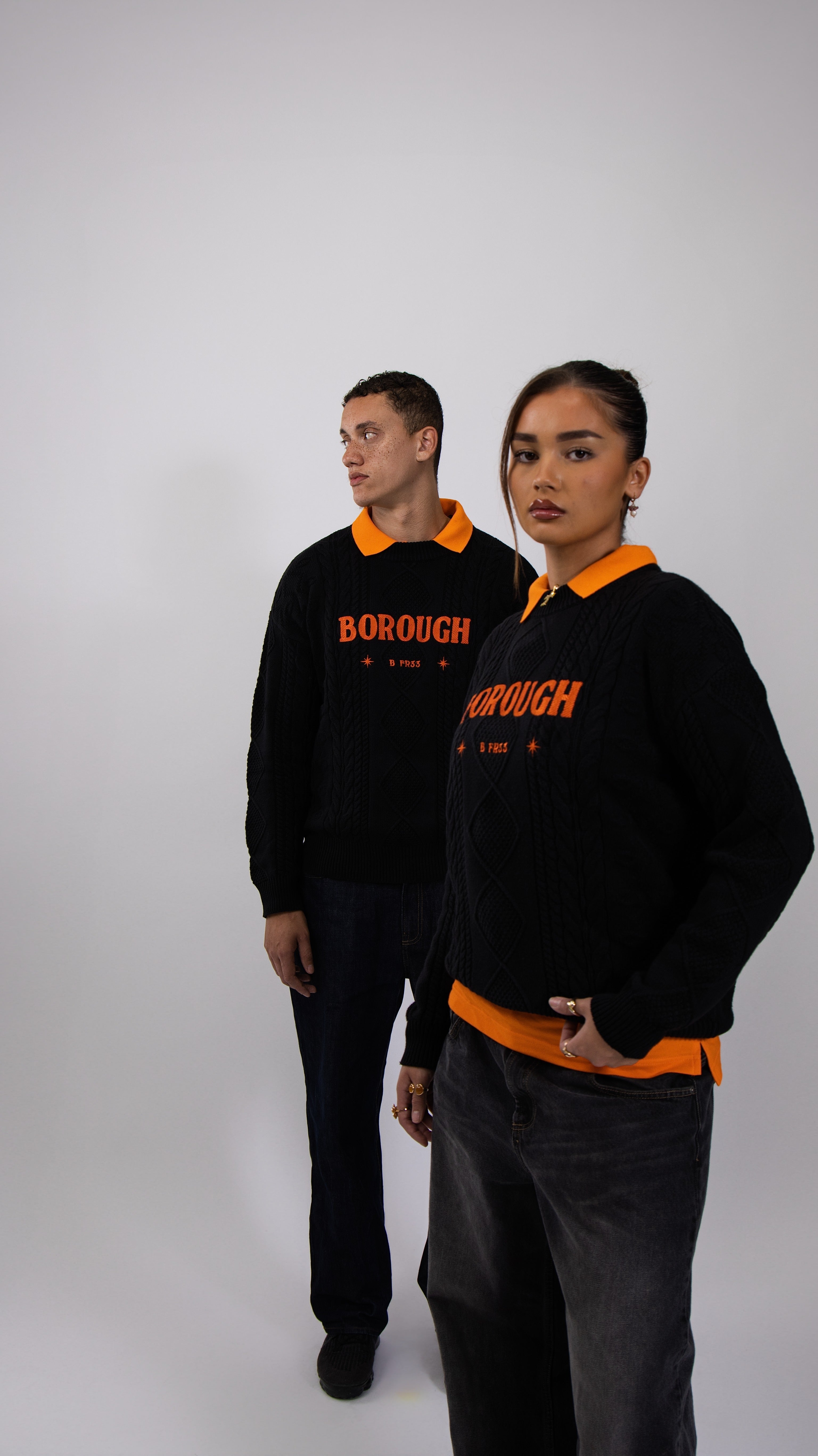 Script Cable Knit Jumper