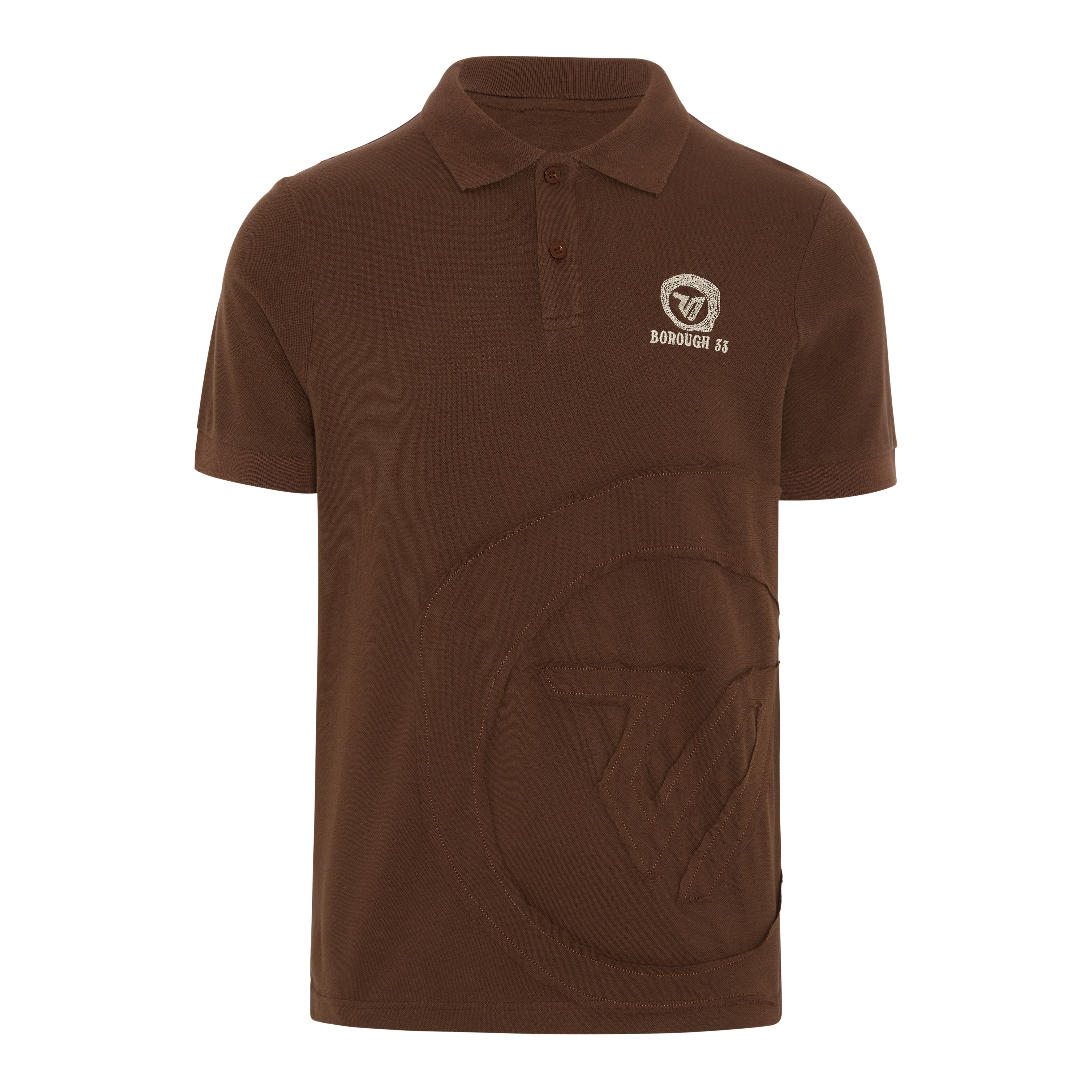 Southbank Polo - Chocolate with Ecru