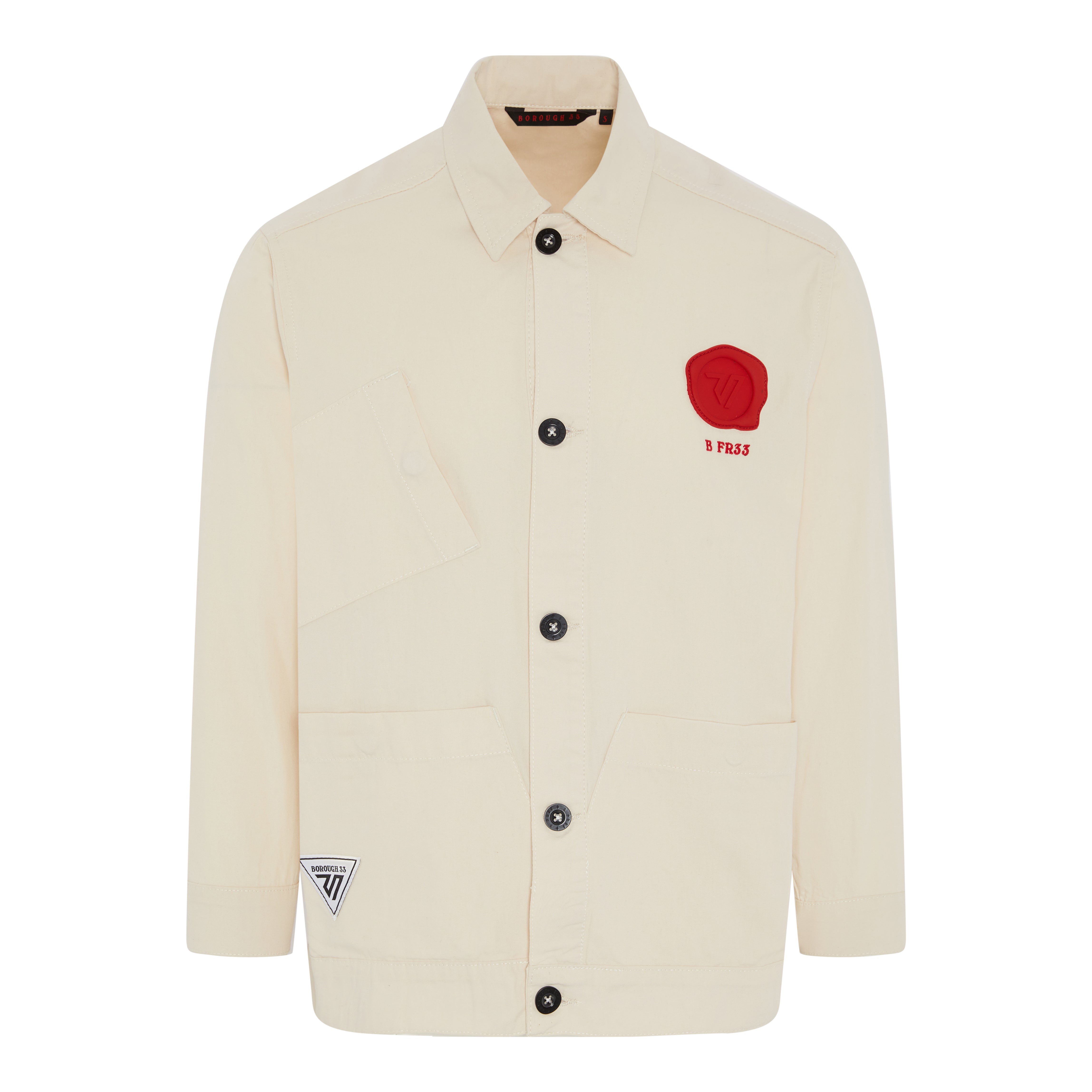 WORKMAN JACKET - OFF•WHITE/RED