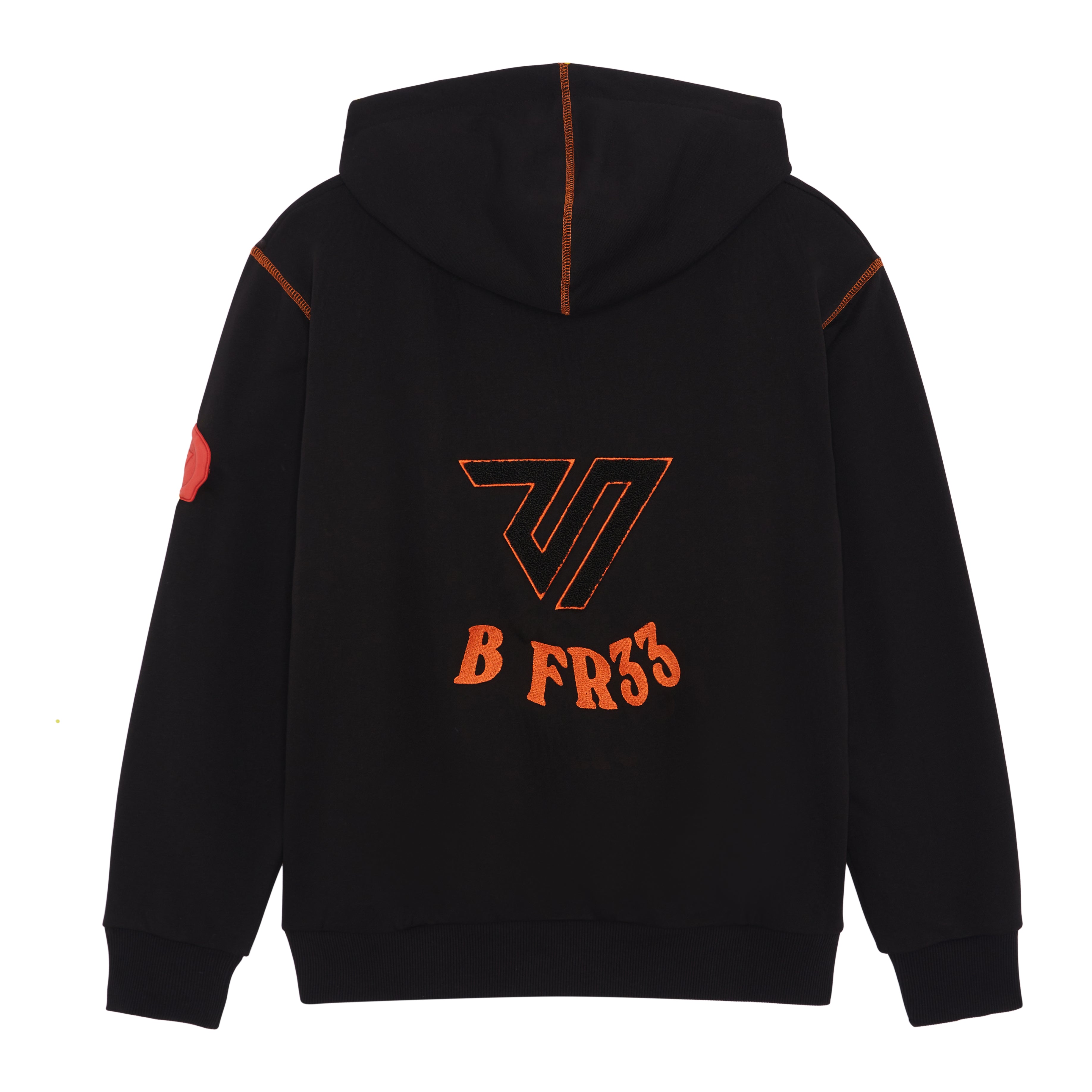 THAMES SEAL HOODIE - BLACK/ORANGE