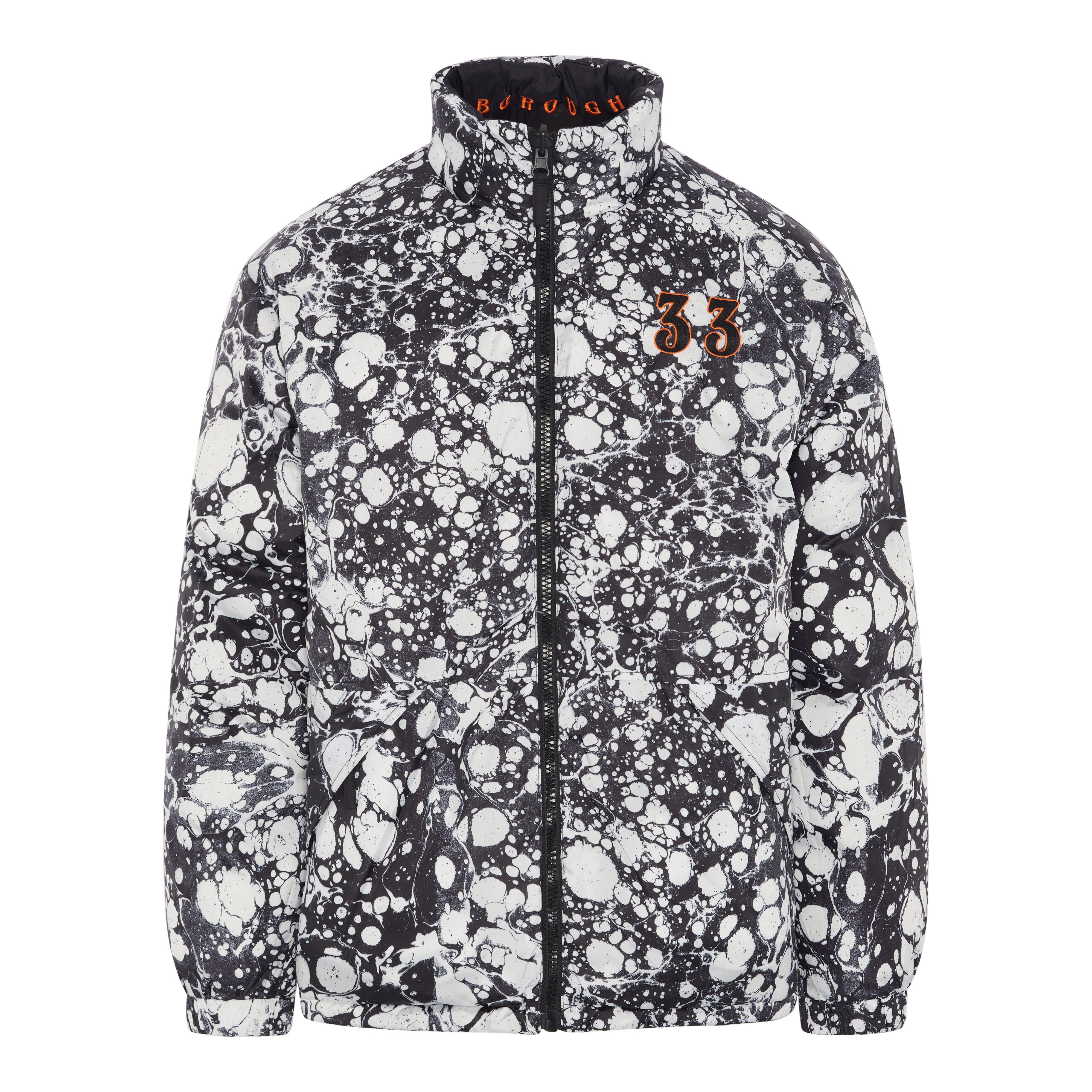 REVERSIBLE ACID DUCK PUFFER - BLACK