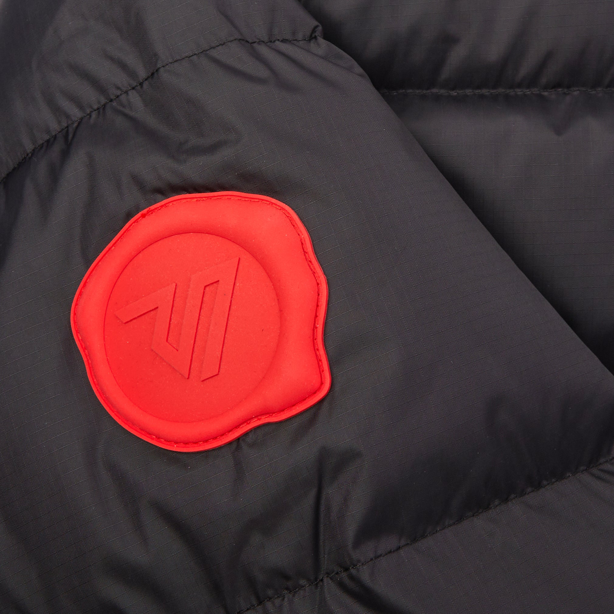 REVERSIBLE ACID DUCK PUFFER - BLACK