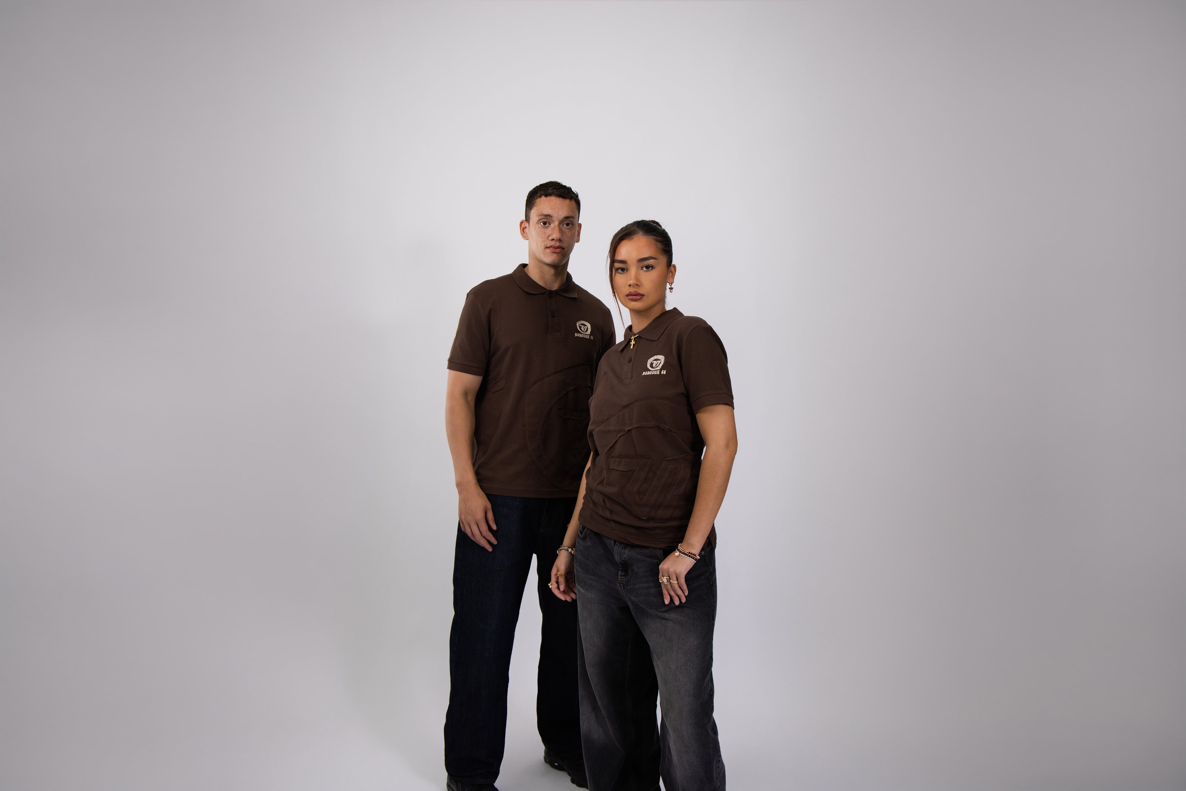 Southbank Polo - Chocolate with Ecru